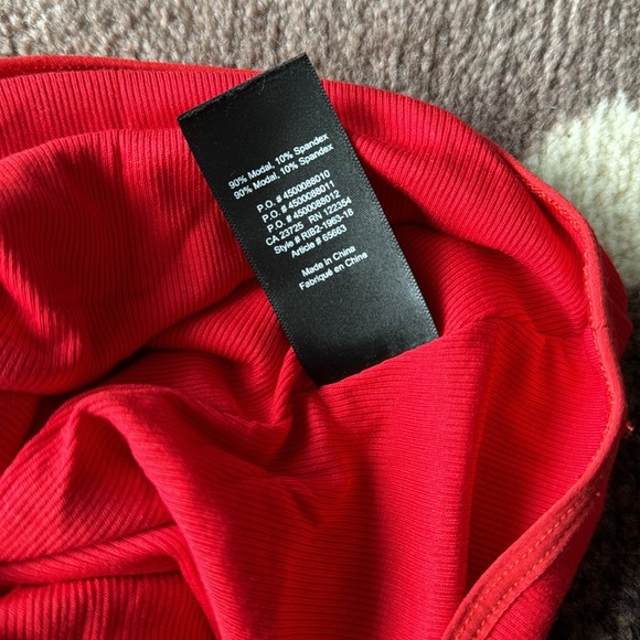 Red XS Thong Bodysuit - Picture 6 of 6